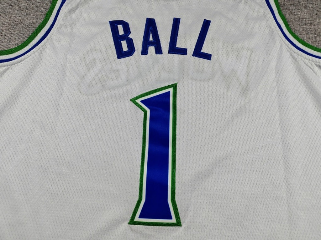 Minnesota Timberwolves LaMelo Ball #1 White Jersey – Embroidered