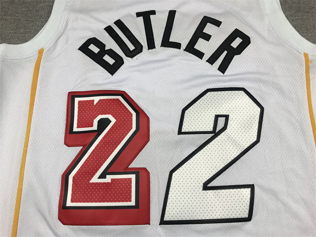 Jimmy Butler# 22 Miami Heat 2023 White City Edition Swingman Embroidered Jersey
