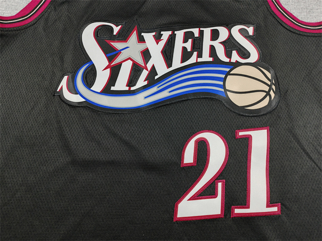 Joel Embiid #21 Philadelphia 76ers 2026 Black City Edition Swingman Embroidered Jersey