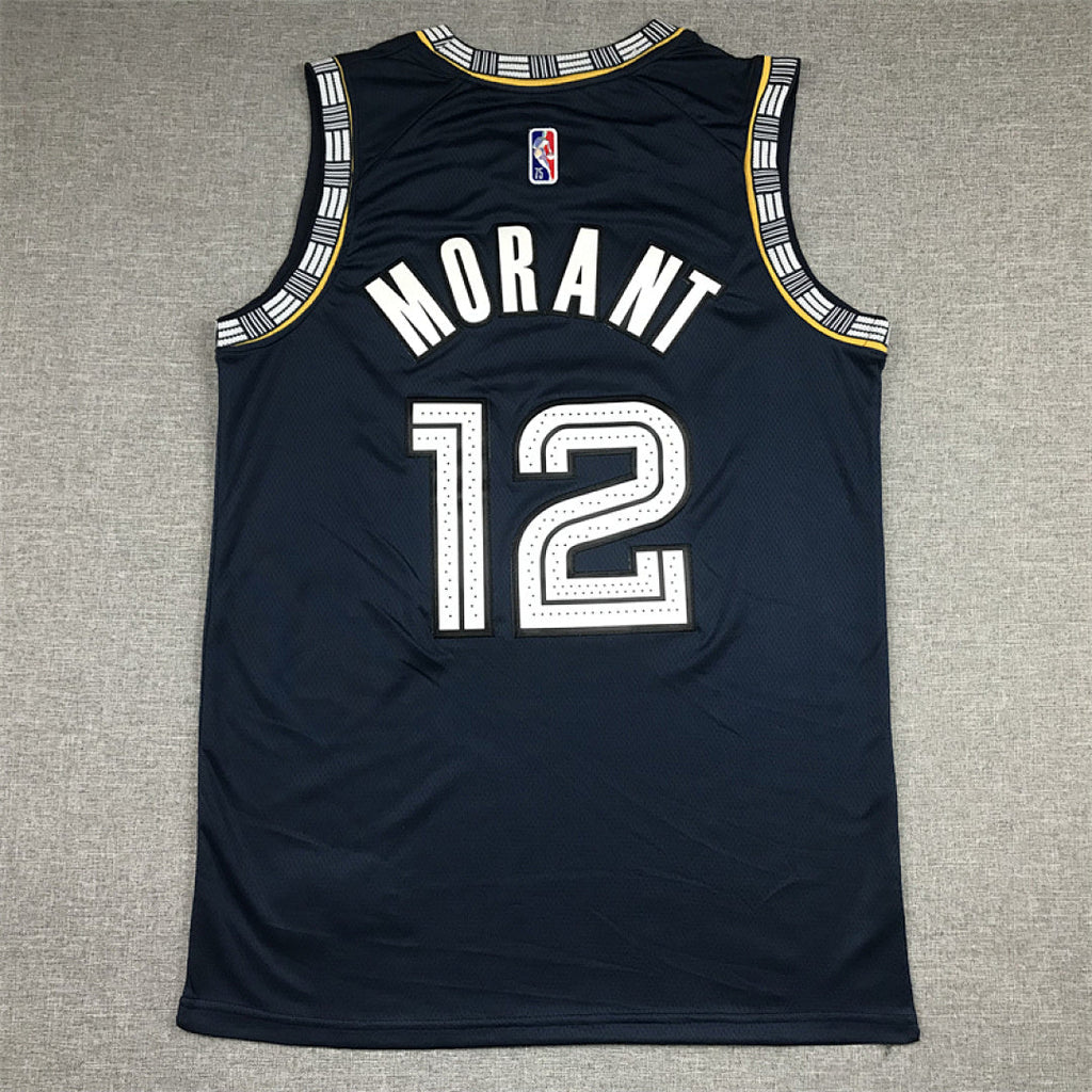 Ja Morant# 12 Memphis Grizzlies 2022 City Edition Swingman Embroidered Jersey