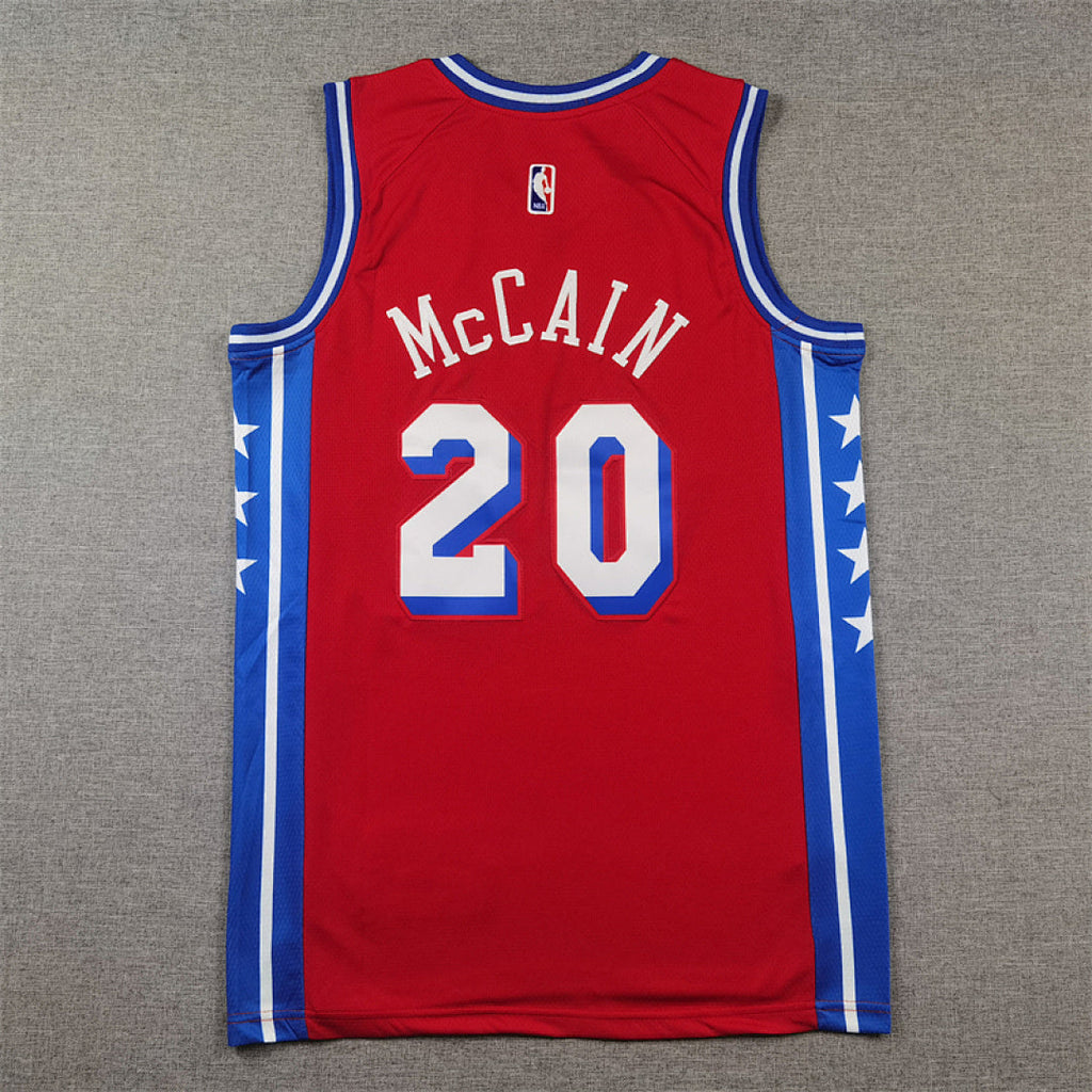 Jared McCain #20 Philadelphia 76ers City Edition Swingman Embroidered Jersey