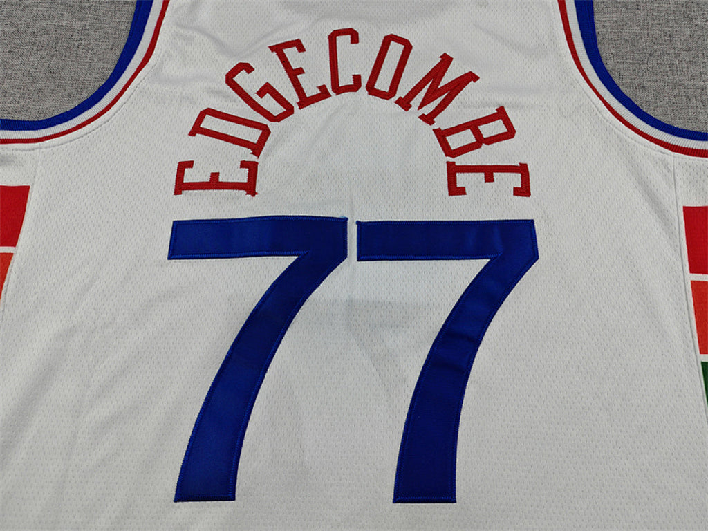 V. J. Edgecombe #77 Philadelphia 76ers White City Edition Swingman Embroidered Jersey