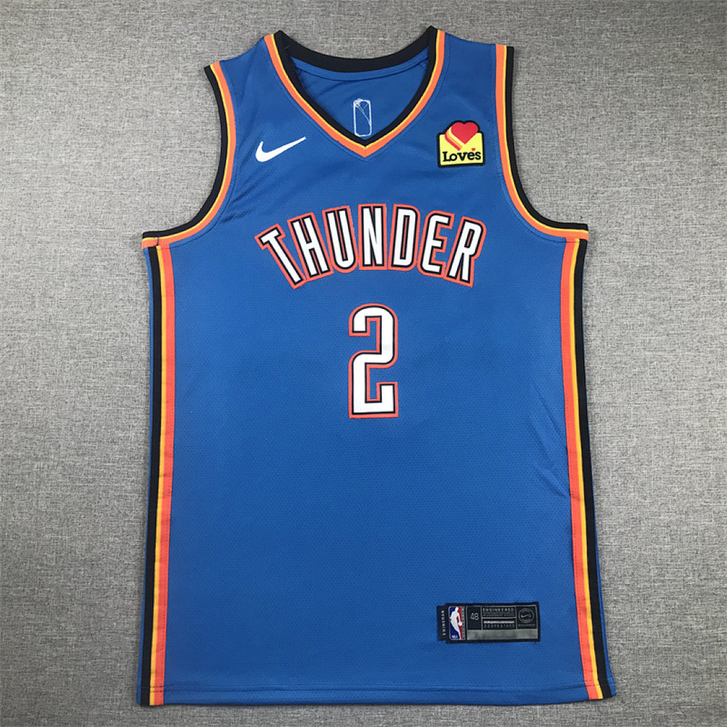 Shai Gilgeous-Alexander#2 Oklahoma City Thunder City Edition Swingman Embroidered Jersey