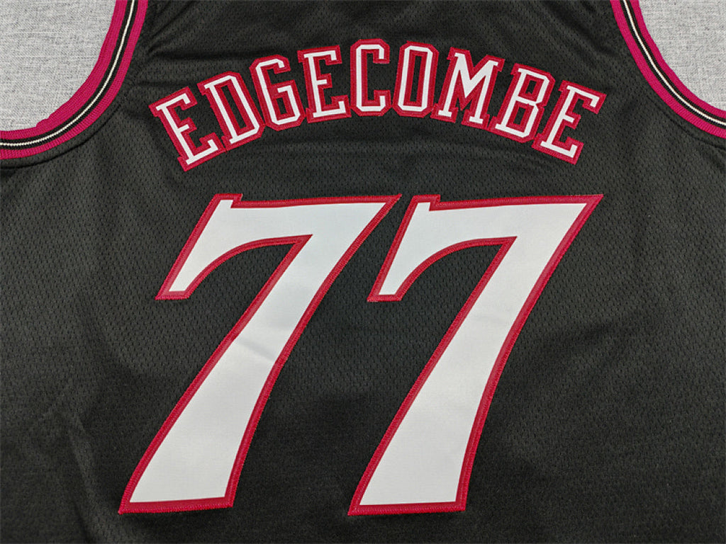 V. J. Edgecombe #77 Philadelphia 76ers 2026 Black City Edition Swingman Embroidered Jersey