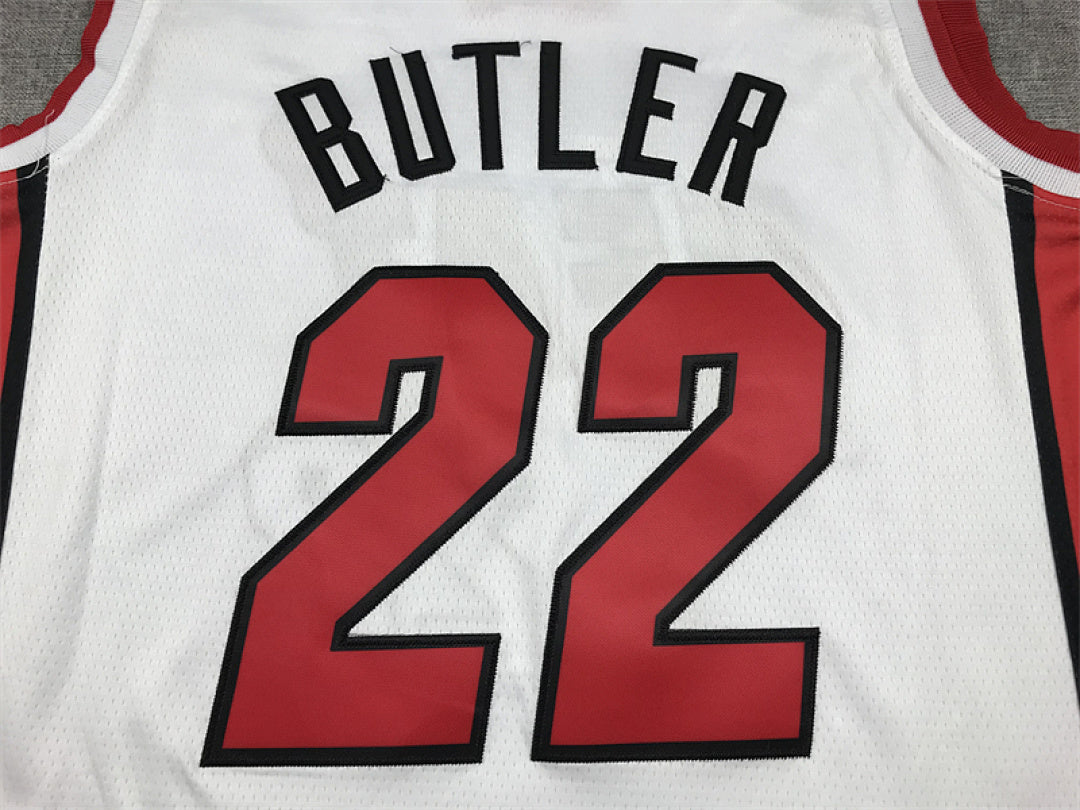 Jimmy Butler# 22 Miami Heat White City Edition Swingman Embroidered Jersey