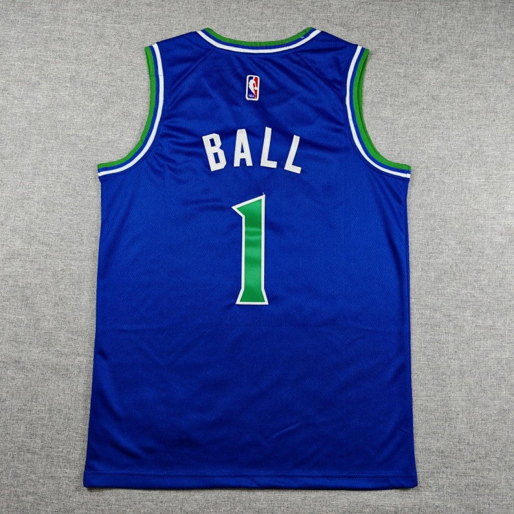 Minnesota Timberwolves LaMelo Ball #1 Blue Jersey – Embroidered