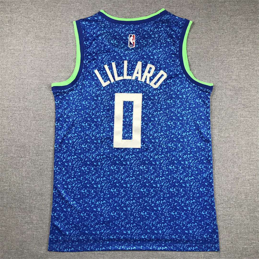 Damian Lillard# 0 Milwaukee Bucks 2024 City Edition Swingman Embroidered Jersey