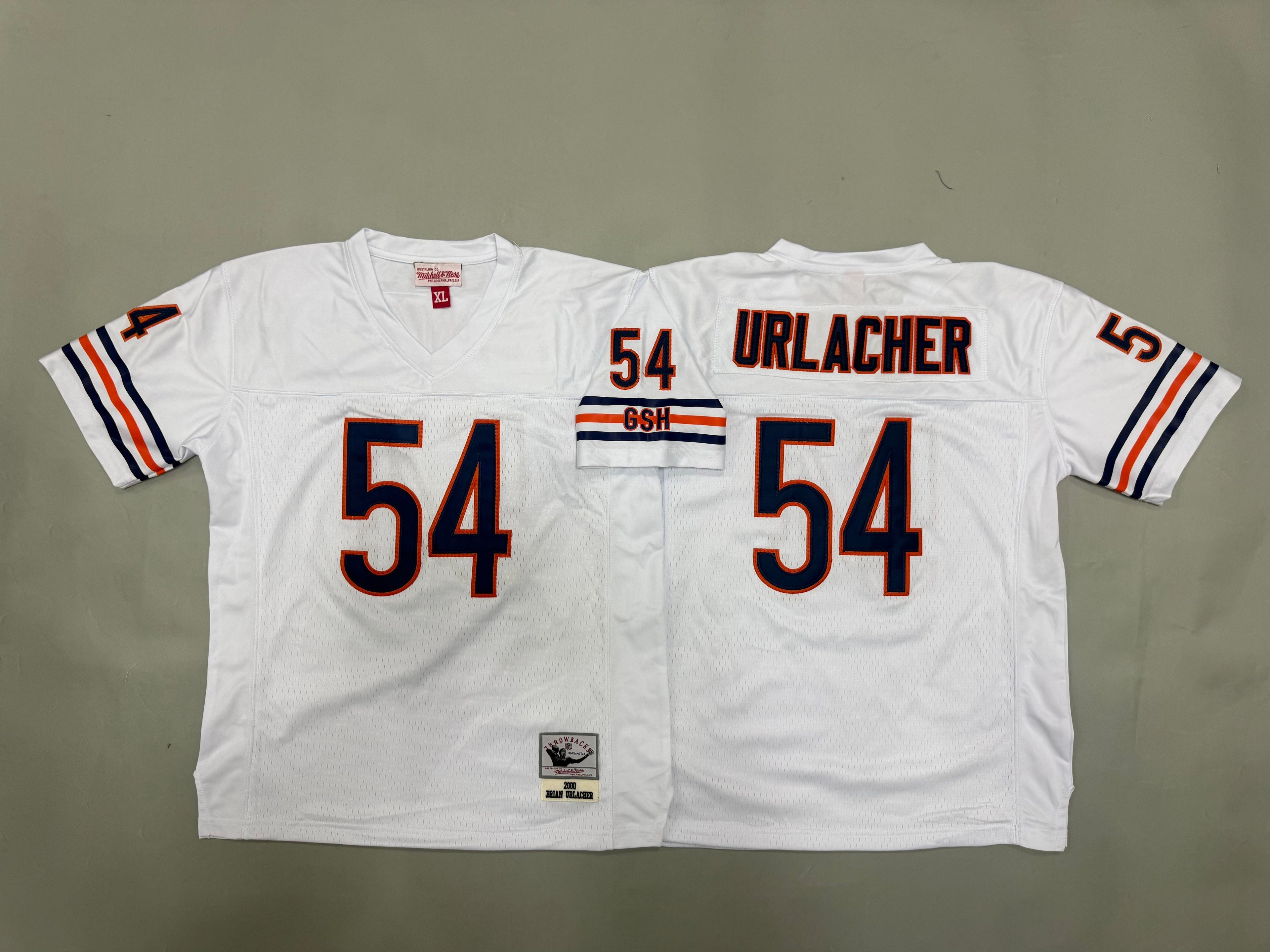 Youth Brian Urlacher Chicago Bears #54 White Throwback Jersey
