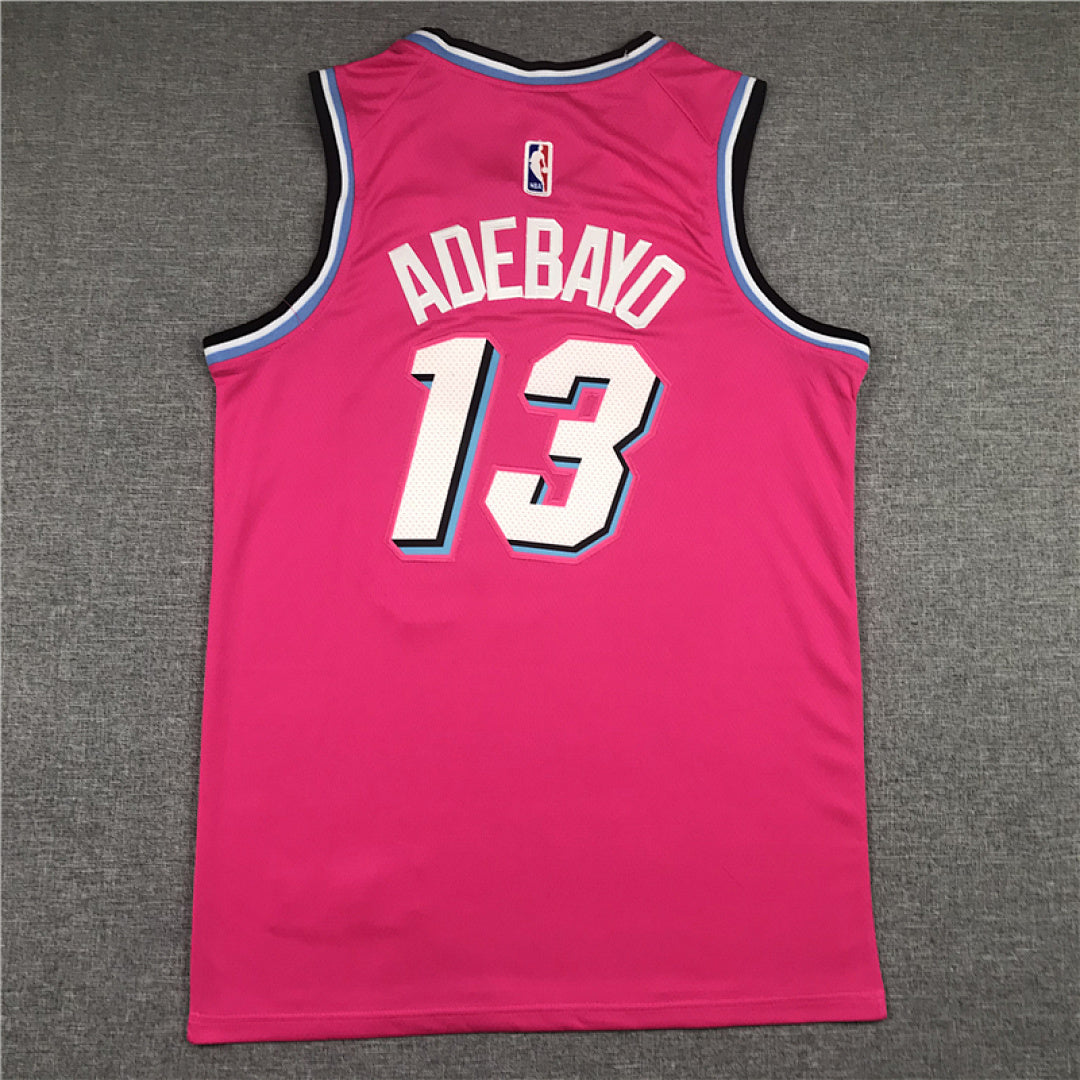Bam Adebayo# 13 Miami Heat  City Edition Swingman Embroidered Jersey