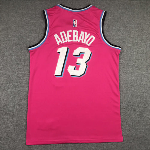 Bam Adebayo# 13 Miami Heat  City Edition Swingman Embroidered Jersey