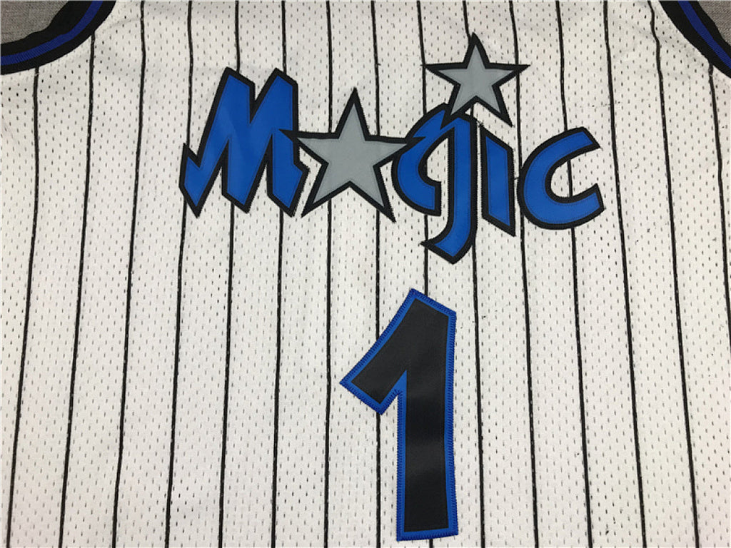 Anfernee Hardaway#1 Orlando Magic 1993-94 Hardaway White Edition  Embroidered Jersey