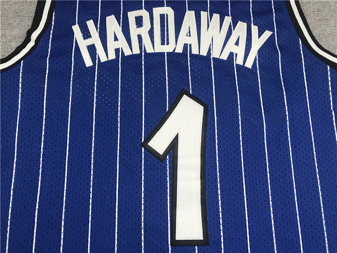 Anfernee Hardaway#1 Orlando Magic 1993-94 Hardaway Blue  Edition  Embroidered Jersey