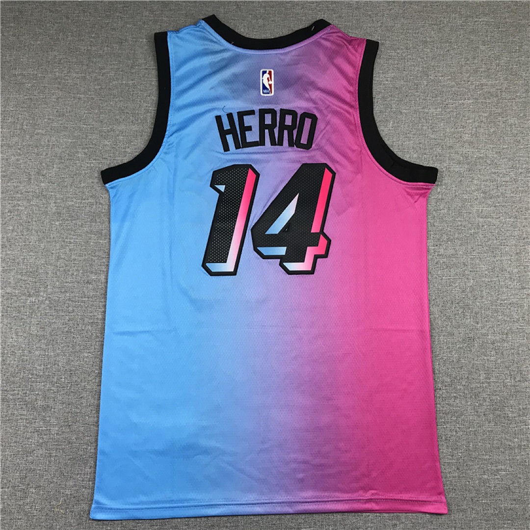Tyler Herro# 14 Miami Heat City Edition Swingman Embroidered Jersey