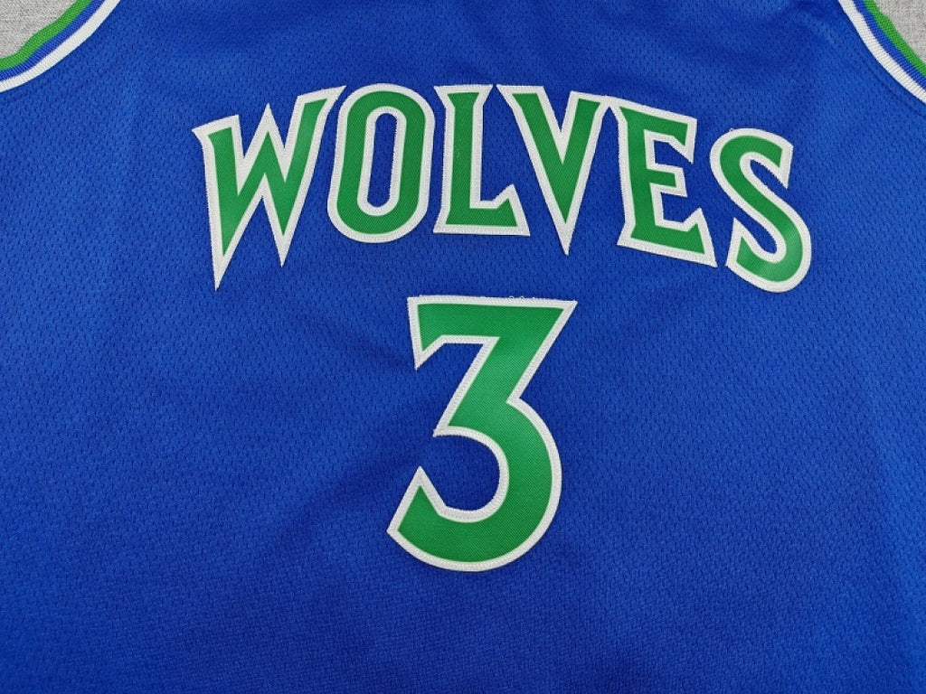 Minnesota Timberwolves Stephon Marbury #3 Blue Jersey – Embroidered
