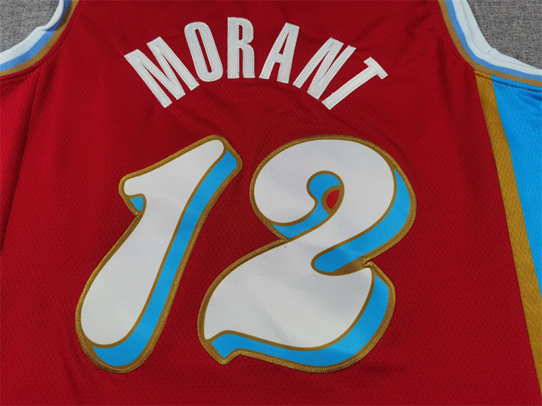Ja Morant# 12 Memphis Grizzlies 2025 City Edition Swingman Embroidered Jersey