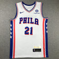 Joel Embiid #21 Philadelphia 76ers White City Edition Swingman Embroidered Jersey