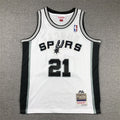 Youth Tim Duncan San Antonio Spurs #21 1998-99 Throwback Embroidered Jersey