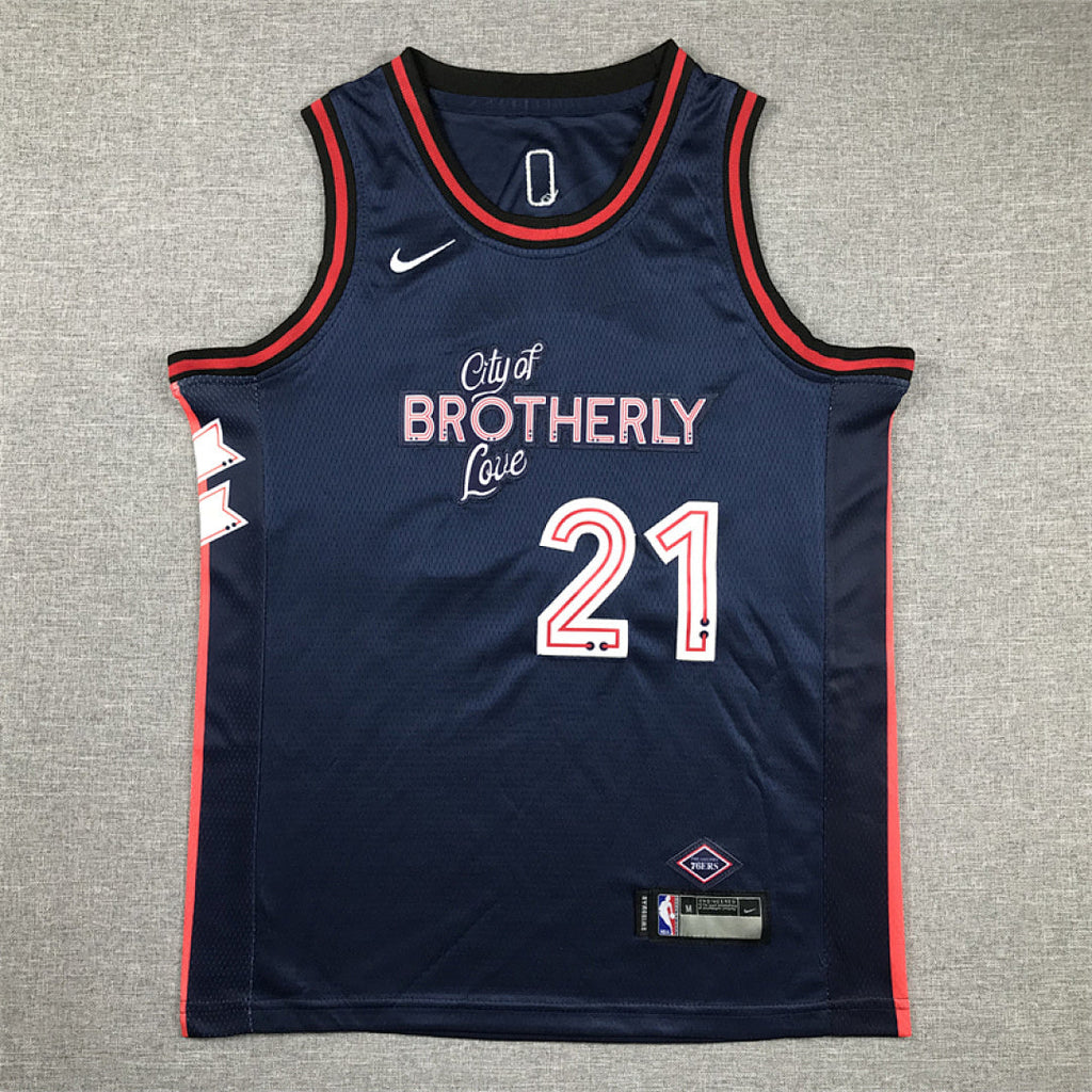 Youth Joel Embiid Philadelphia 76ers #21 City Edition Swingman Embroidered Jersey