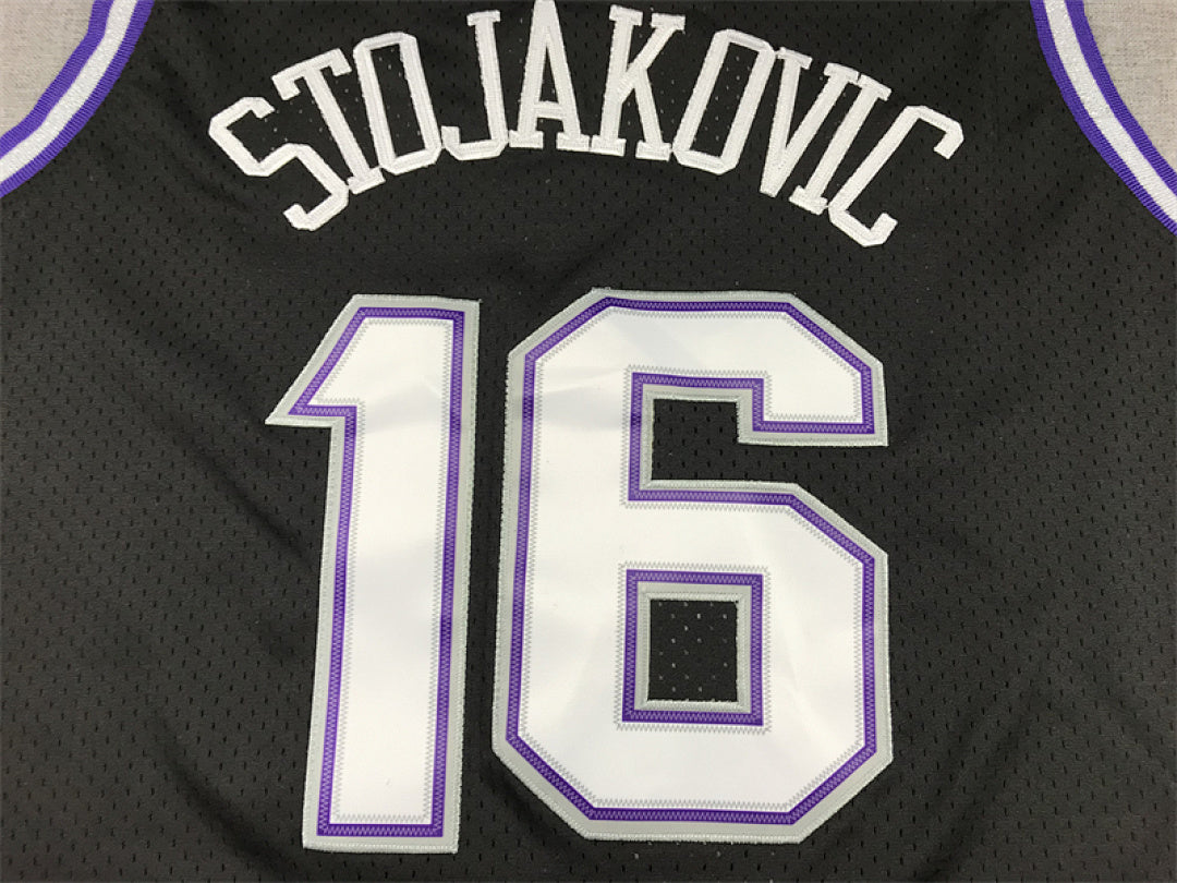 Predrag Stojaković'#16 Sacramento Kings 2001-02 Throwback Embroidered Jersey