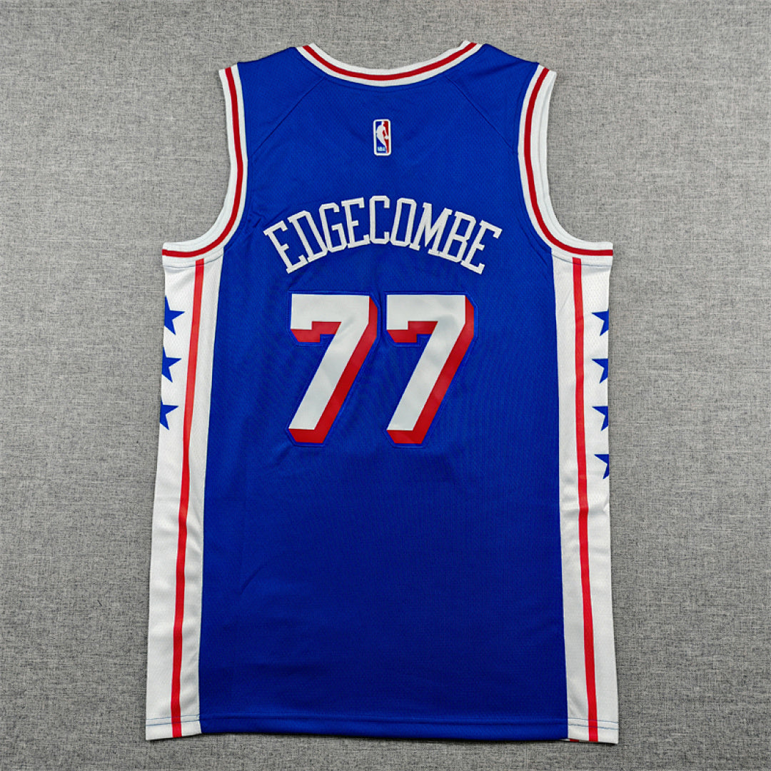 V. J. Edgecombe #77 Philadelphia 76ers City Edition Swingman Embroidered Jersey