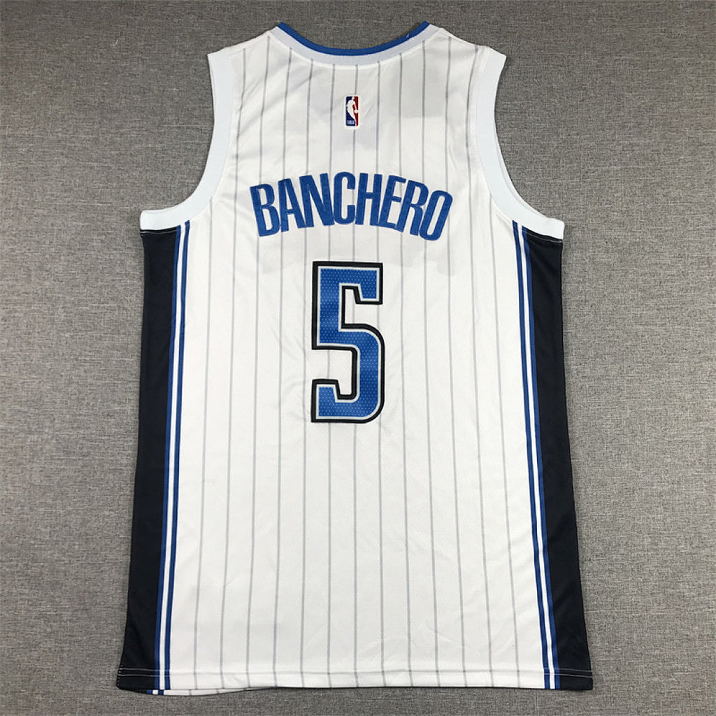 Paolo Banchero#5 Orlando Magic White City Edition Swingman Embroidered Jersey