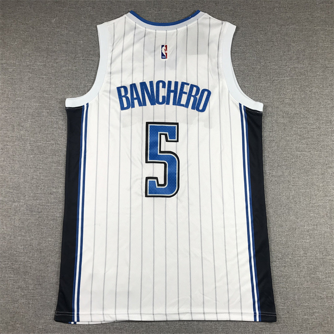 Paolo Banchero#5 Orlando Magic White City Edition Swingman Embroidered Jersey