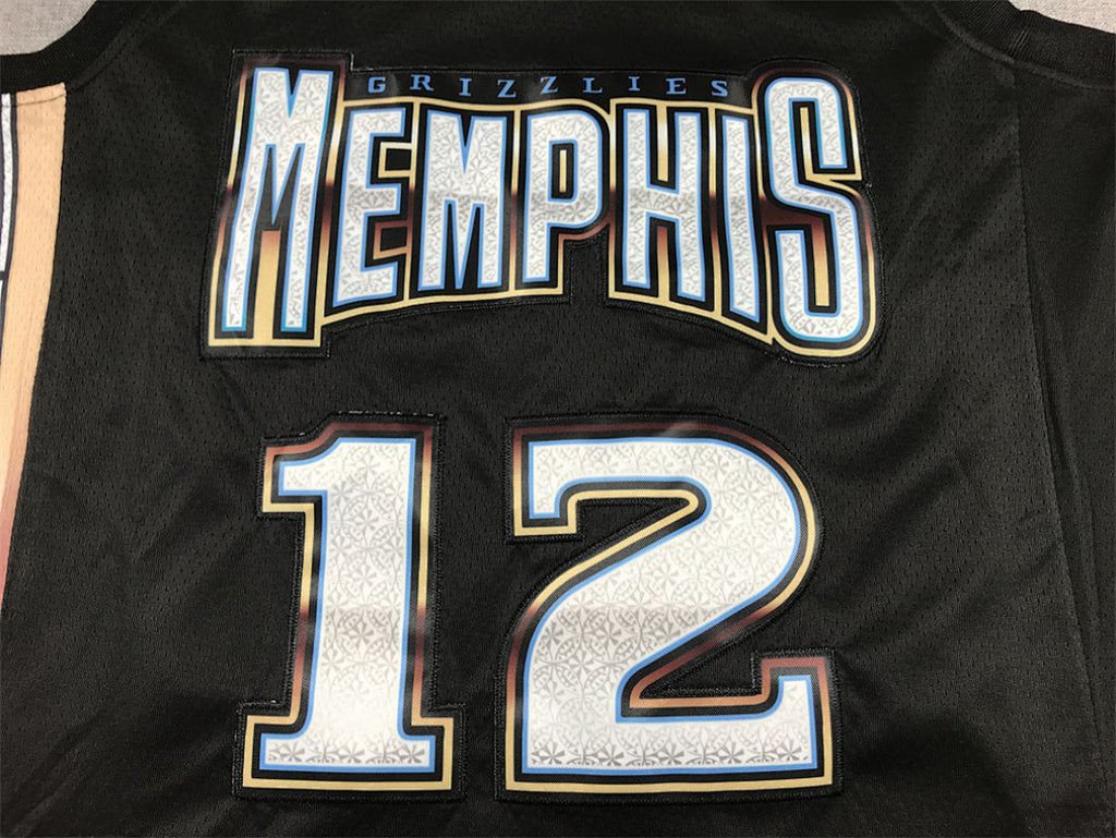 Ja Morant# 12 Memphis Grizzlies 2023 Black City Edition Swingman Embroidered Jersey