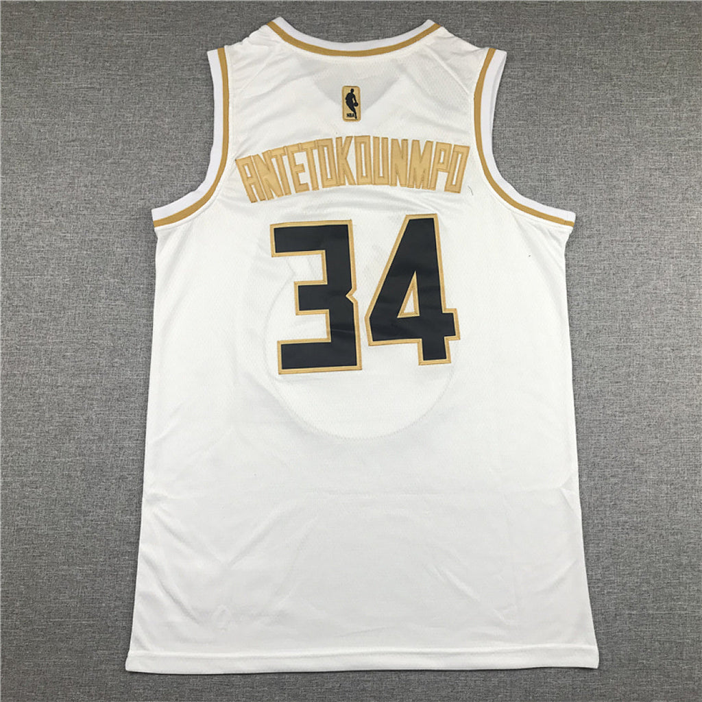 Giannis Antetokounmpo# 34 Milwaukee Bucks City Edition Swingman Embroidered Jersey