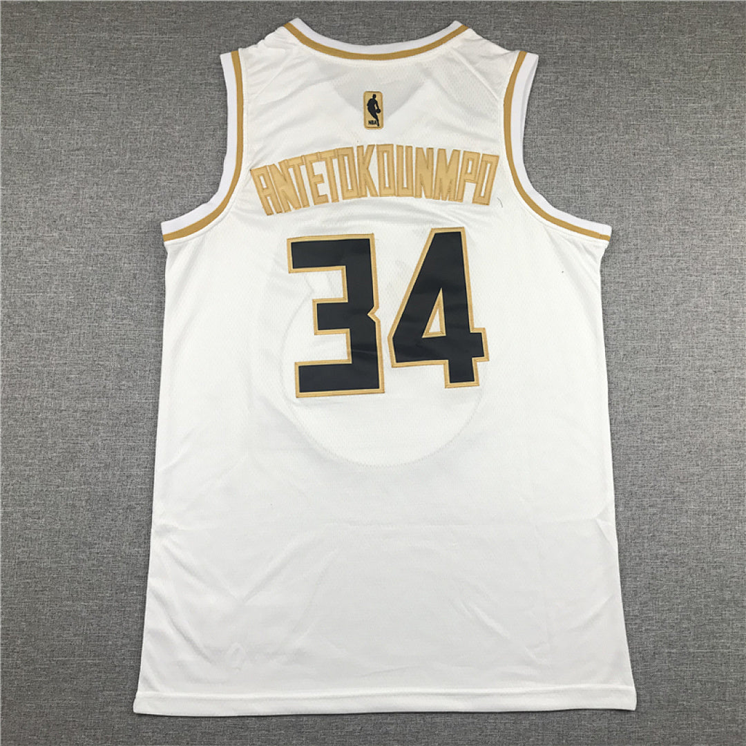 Giannis Antetokounmpo# 34 Milwaukee Bucks City Edition Swingman Embroidered Jersey
