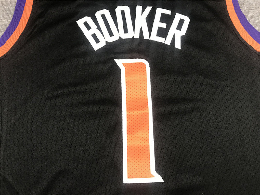 Devin Booker #1 Phoenix Suns  Black City Edition Swingman Embroidered Jersey