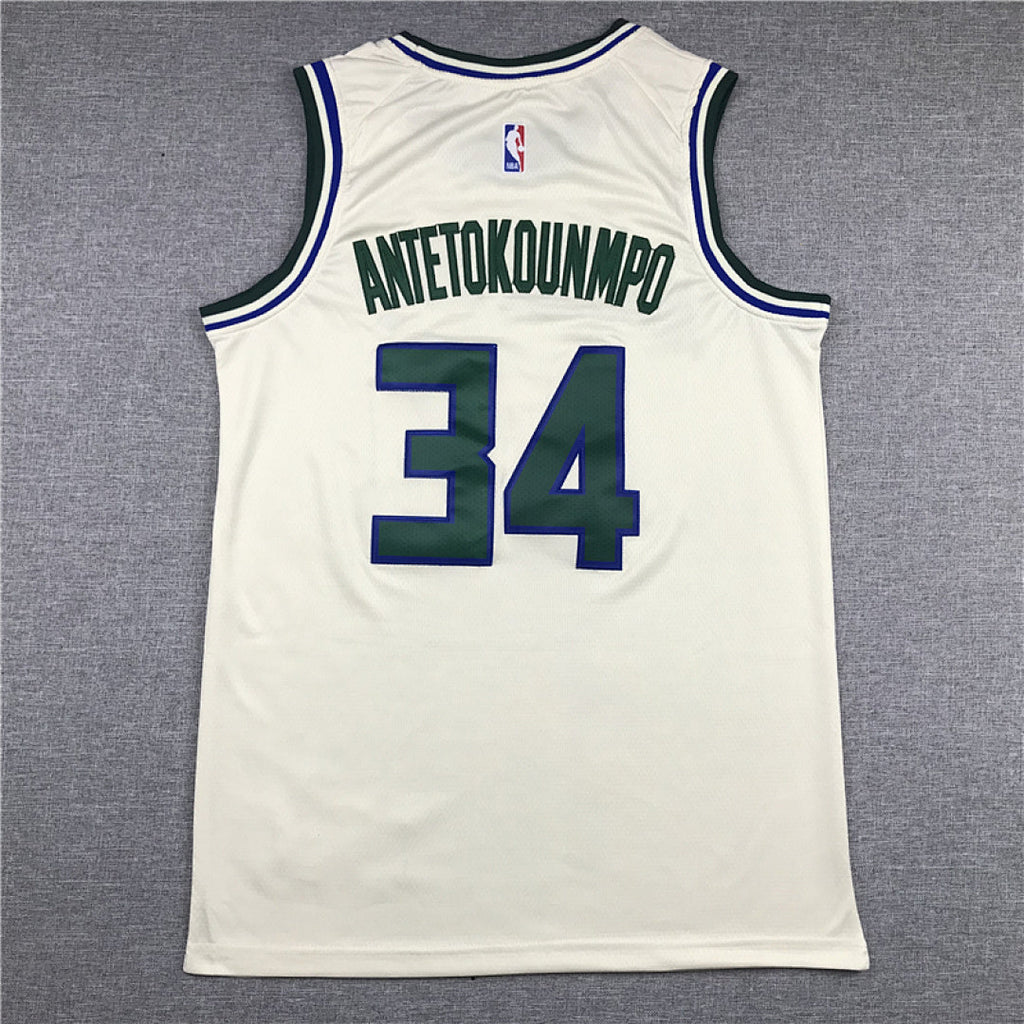 Giannis Antetokounmpo# 34 Milwaukee Bucks City Edition Swingman Embroidered Jersey