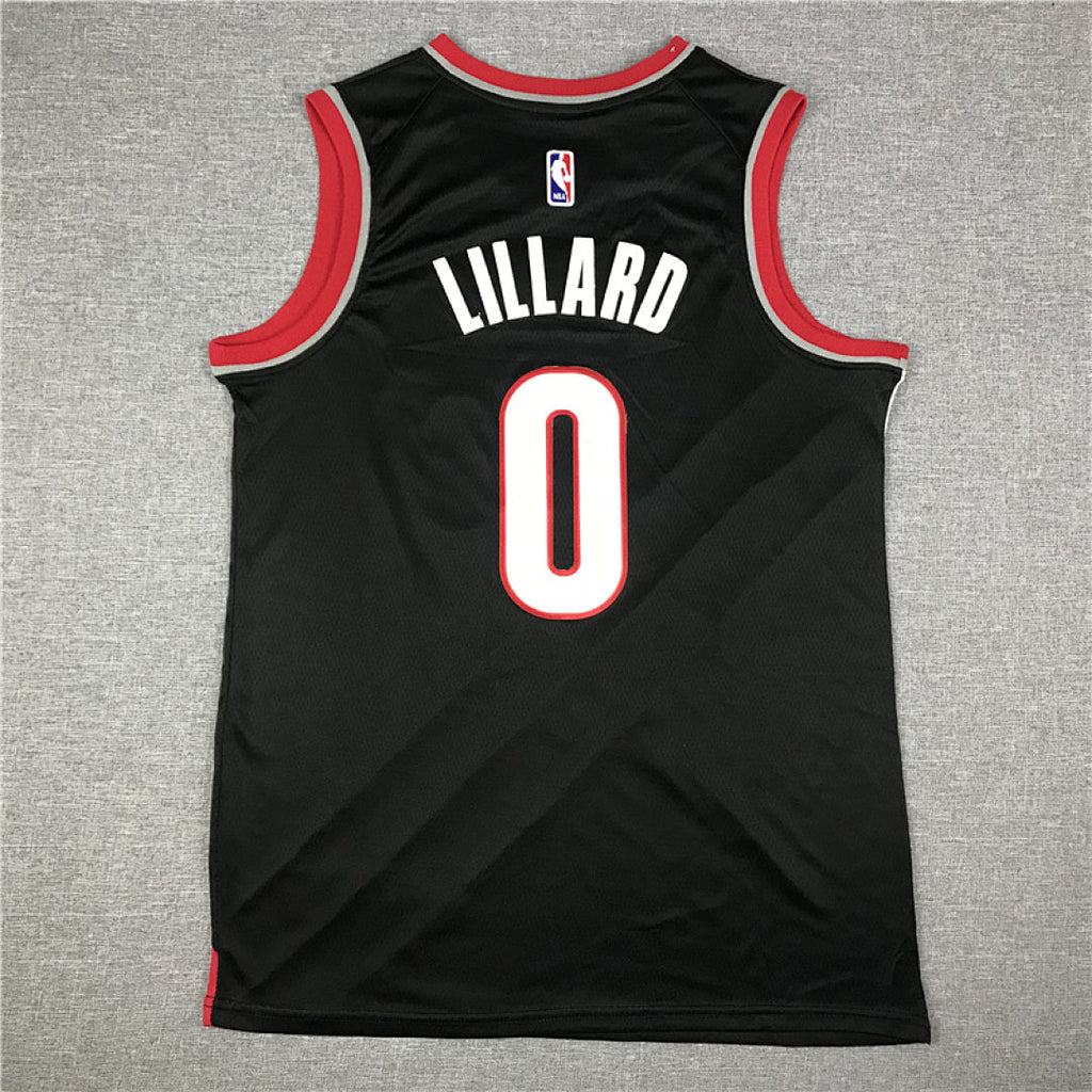 Damian Lillard #0 Portland Trail Blazers Black City Edition Swingman Embroidered Jersey
