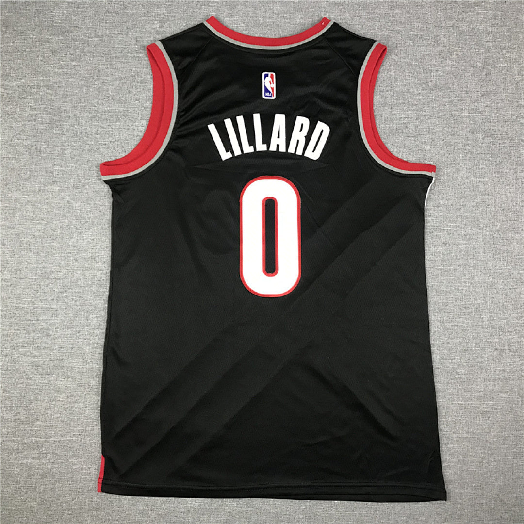 Damian Lillard #0 Portland Trail Blazers Black City Edition Swingman Embroidered Jersey
