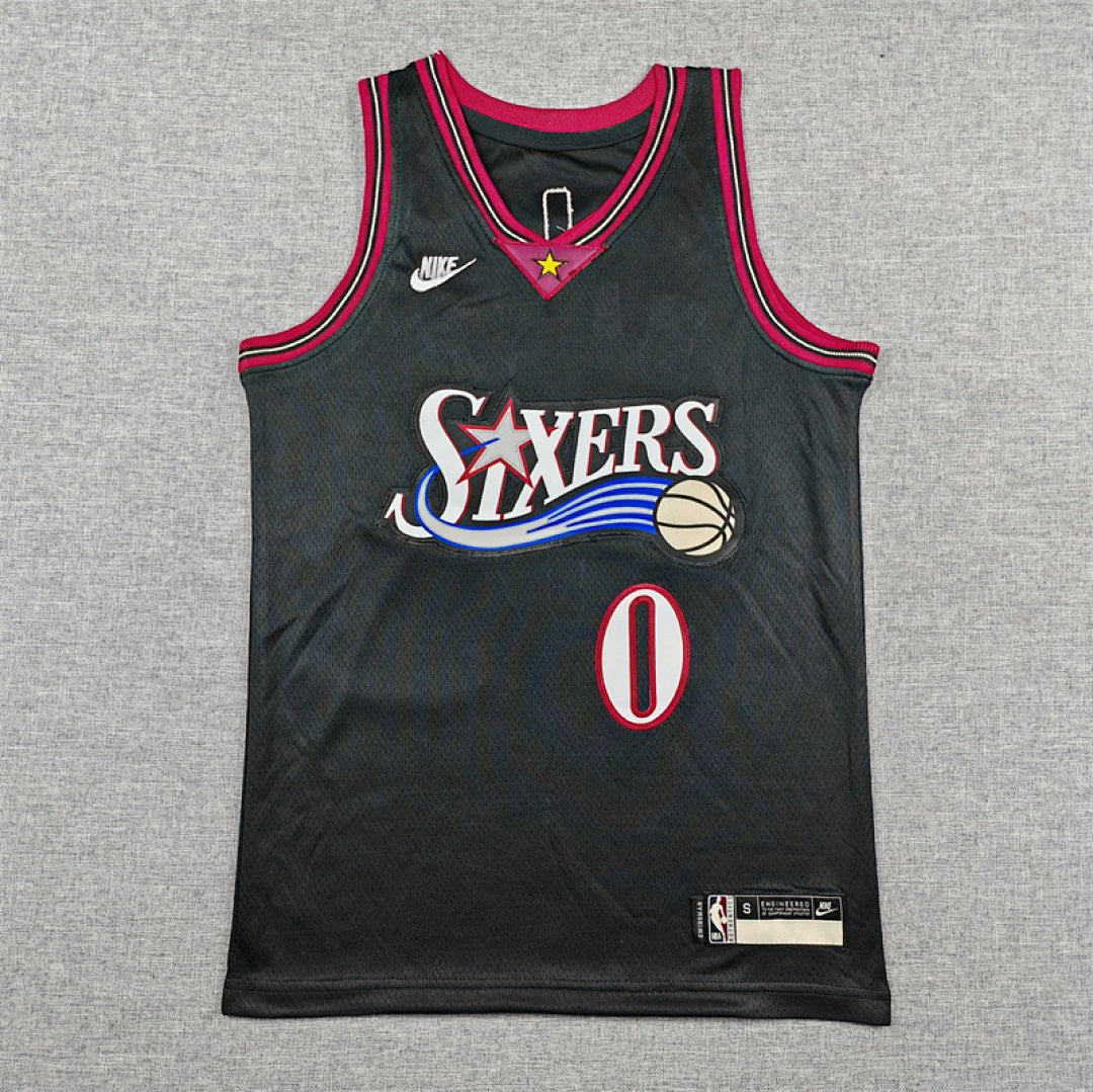 Youth Tyrese Maxey Philadelphia 76ers #0 City Edition Embroidered Jersey