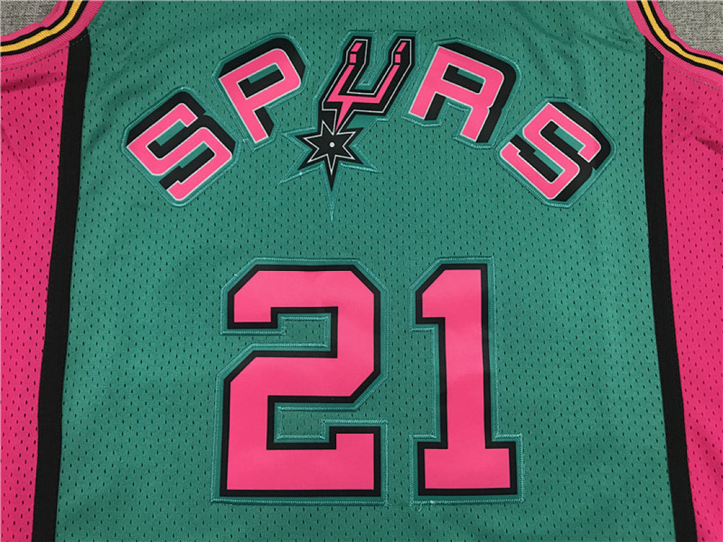 Tim Duncan #21 San Antonio Spurs 1998-99 Throwback Embroidered Jersey