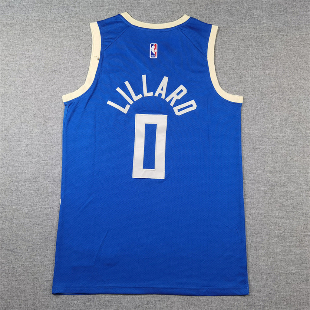 Damian Lillard# 0 Milwaukee Bucks 2025 City Edition Swingman Embroidered Jersey