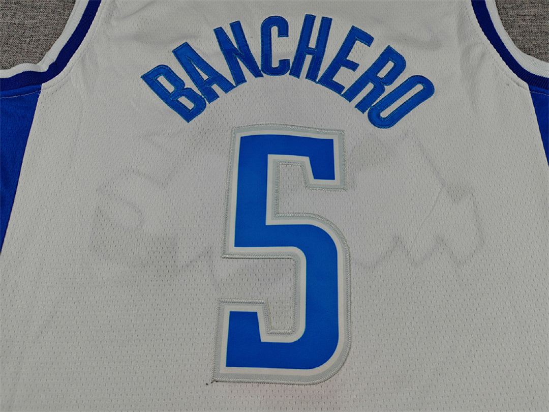 Paolo Napoleon James Banchero#5 Orlando Magic 2026 White City Edition Swingman Embroidered Jersey