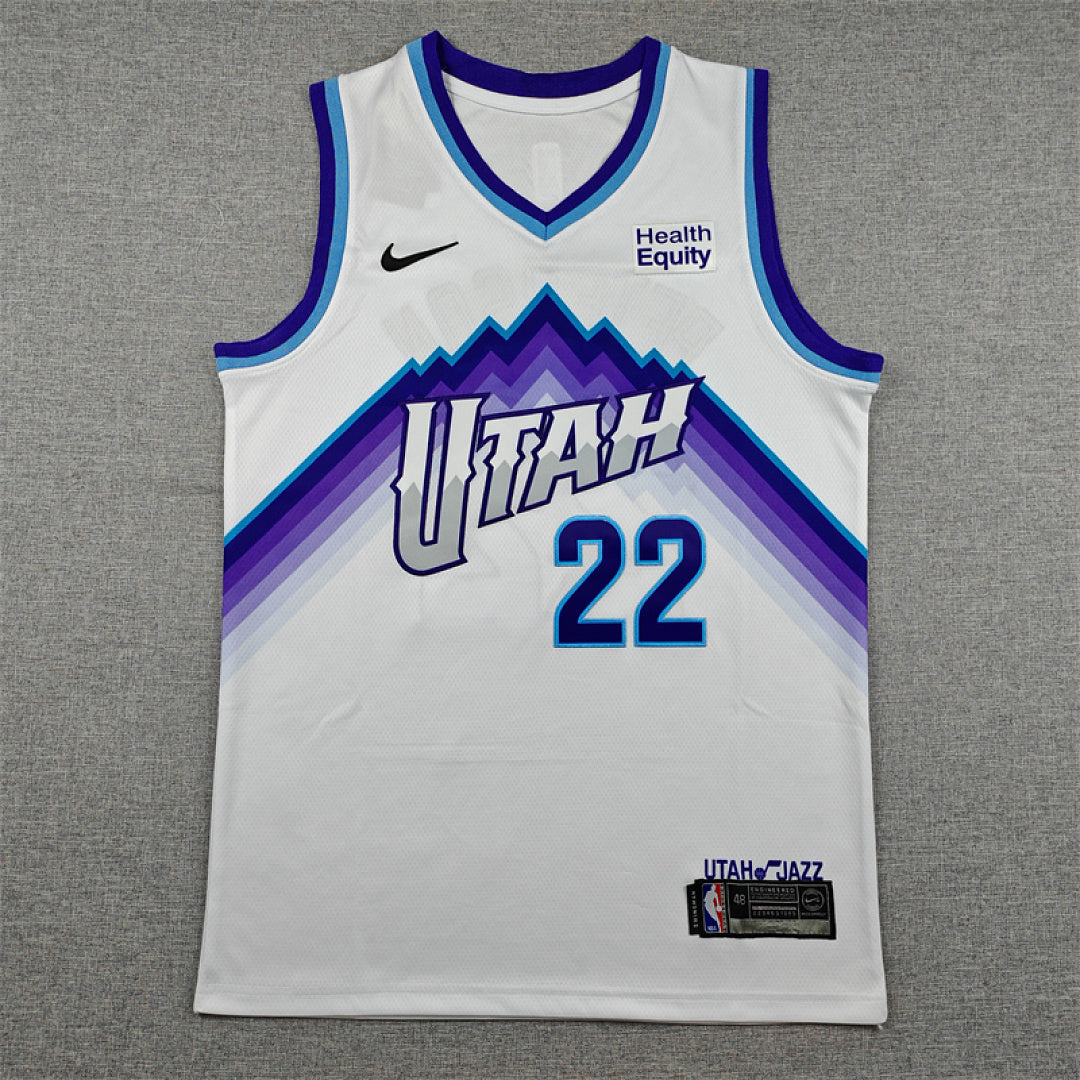 Utah Jazz Darryn Peterson #22 White Jersey – Embroidered