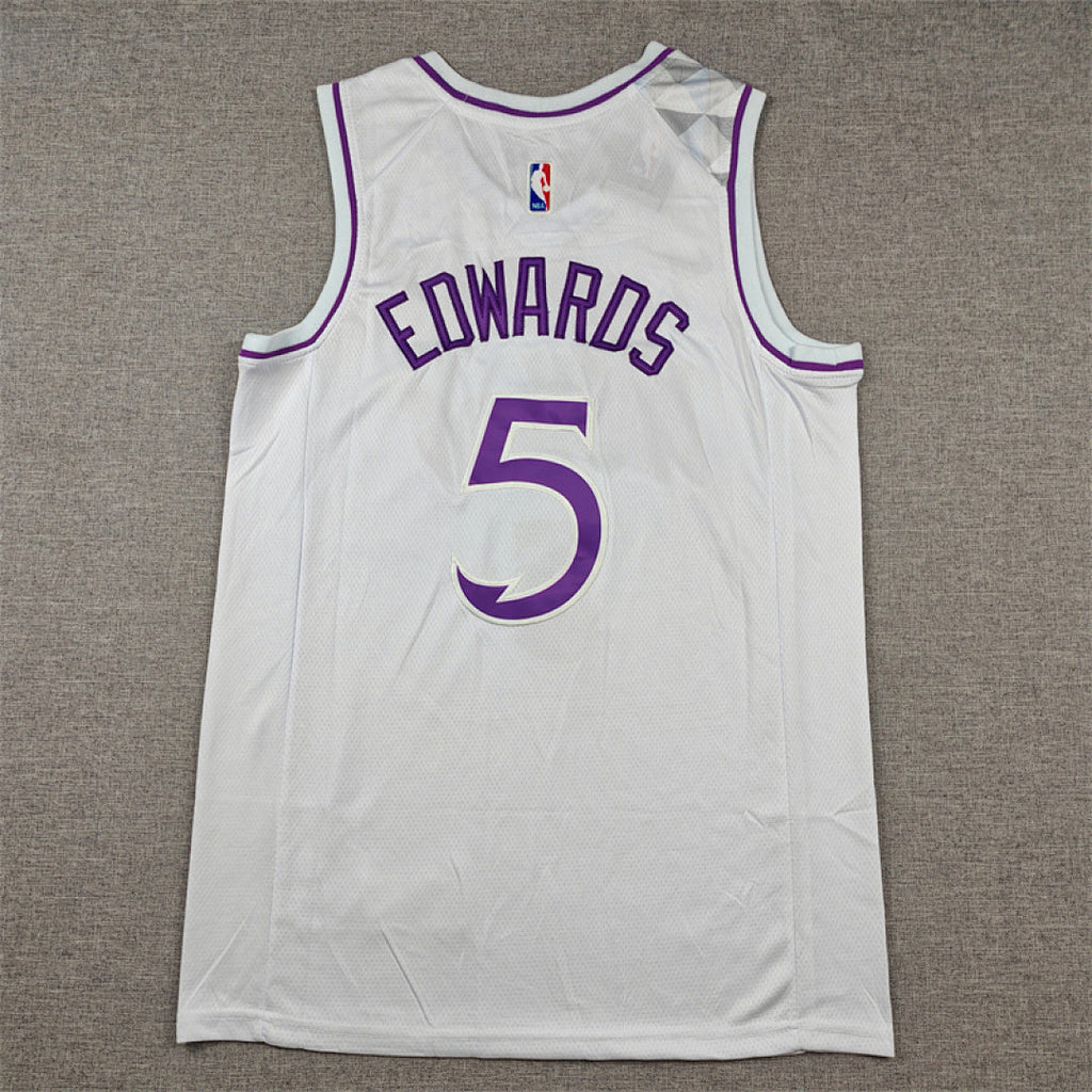 Anthony Edwards #5 Minnesota Timberwolves  City Edition Swingman Embroidered Jersey