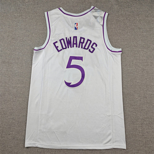 Anthony Edwards #5 Minnesota Timberwolves  City Edition Swingman Embroidered Jersey