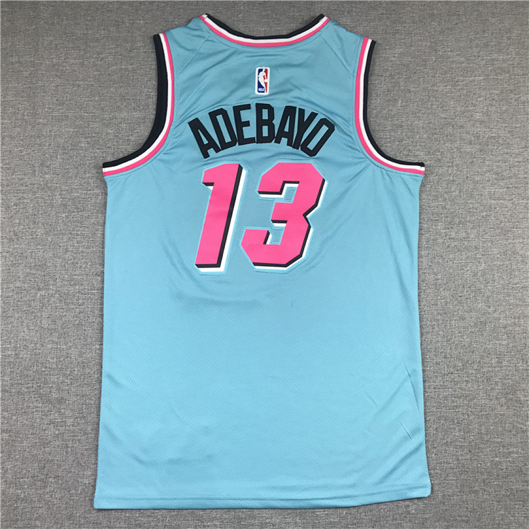 Bam Adebayo# 13 Miami Heat  City Edition Swingman Embroidered Jersey