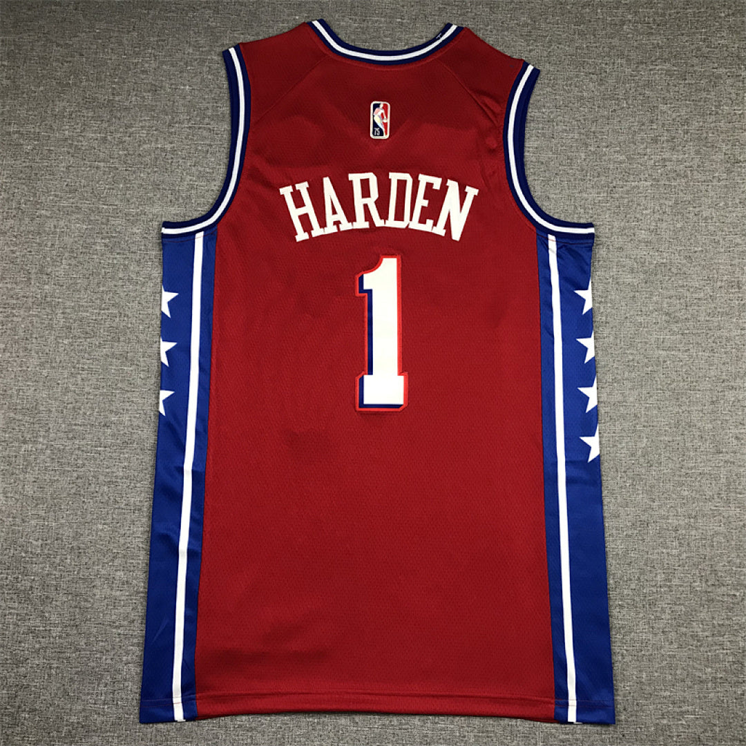 James Harden #1 Philadelphia 76ers  City Edition Swingman Embroidered Jersey