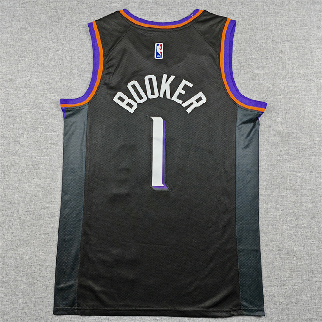 Devin Booker #1 Phoenix Suns  Black City Edition Swingman Embroidered Jersey