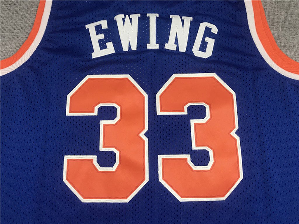 Patrick Ewing#33 New York Knicks 1991-92 Throwback Embroidered Jersey