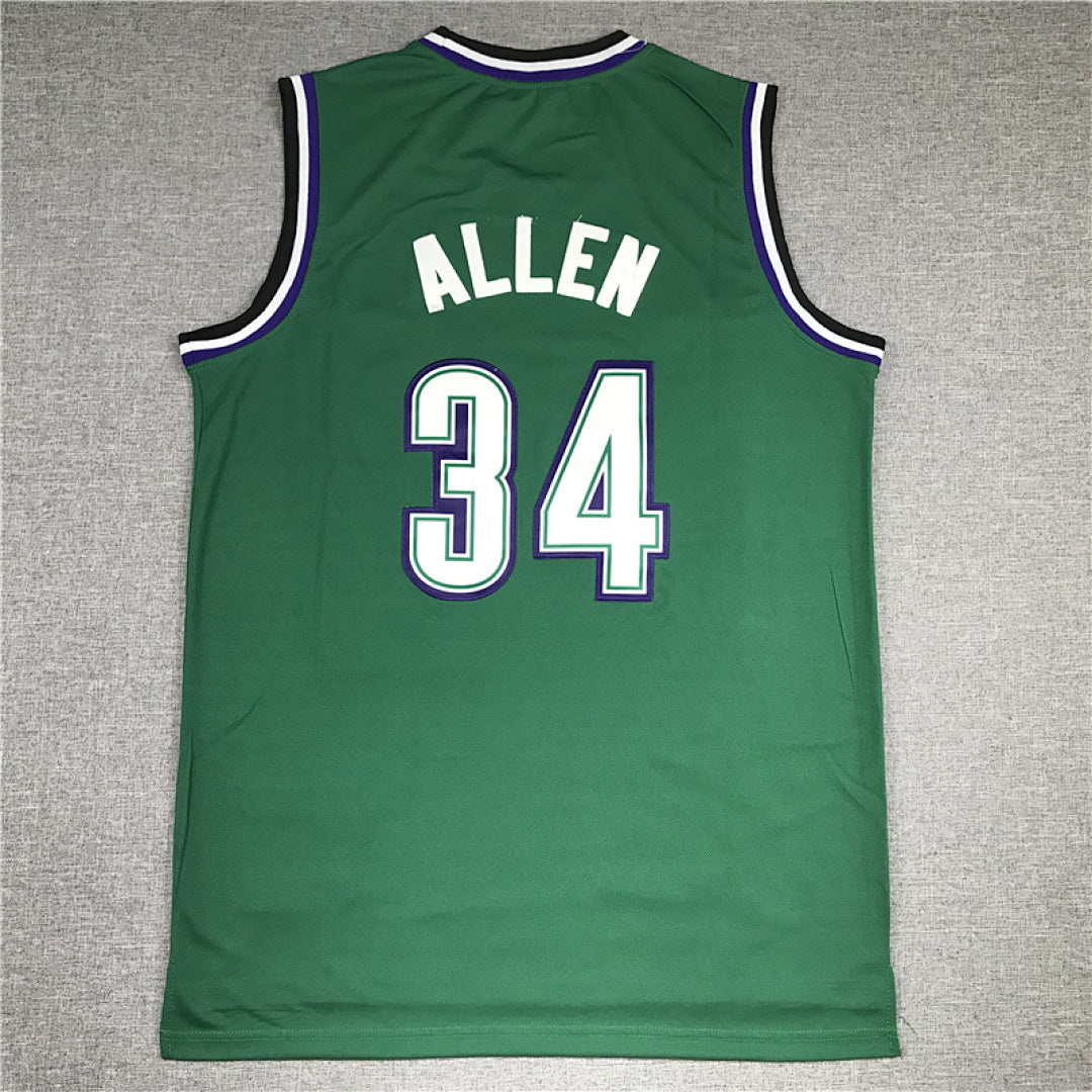 Giannis Antetokounmpo# 34 Milwaukee Bucks 1996-97 Throwback Embroidered Jersey