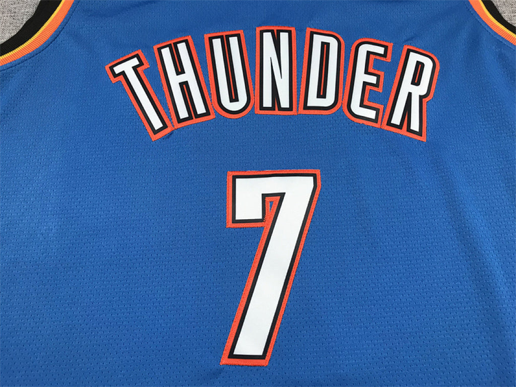 Chet Holmgren#7 Oklahoma City Thunder City Edition Swingman Embroidered Jersey