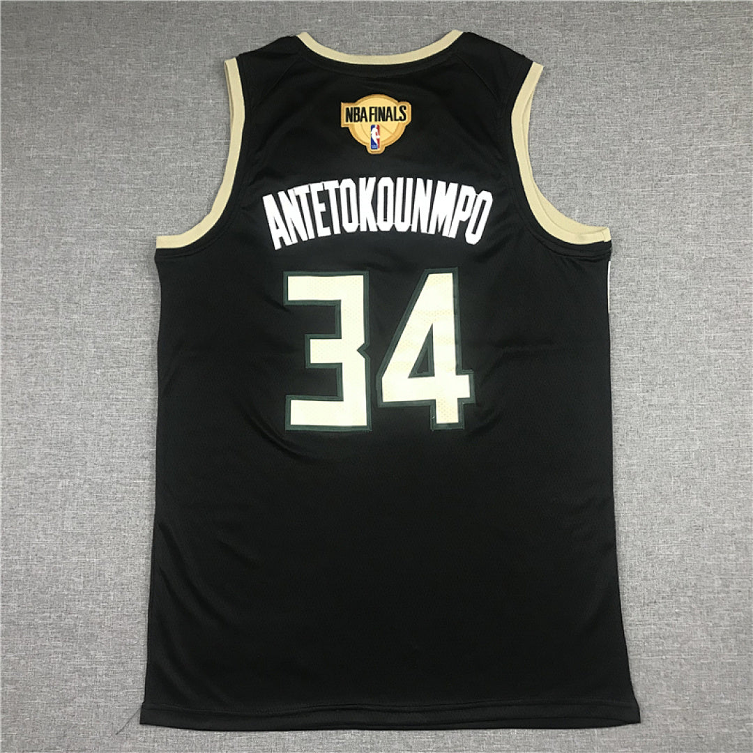 Giannis Antetokounmpo# 34 Milwaukee Bucks Finals City Edition Swingman Embroidered Jersey