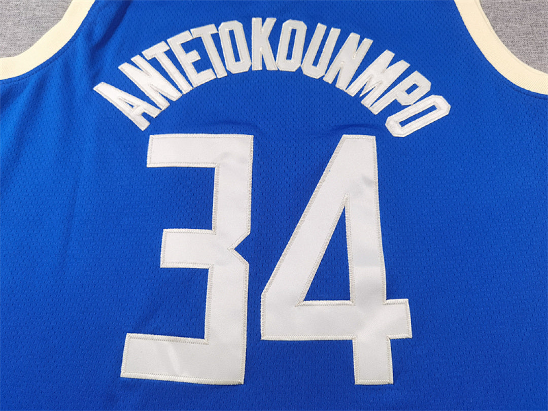 Giannis Antetokounmpo# 34 Milwaukee Bucks 2025 City Edition Swingman Embroidered Jersey
