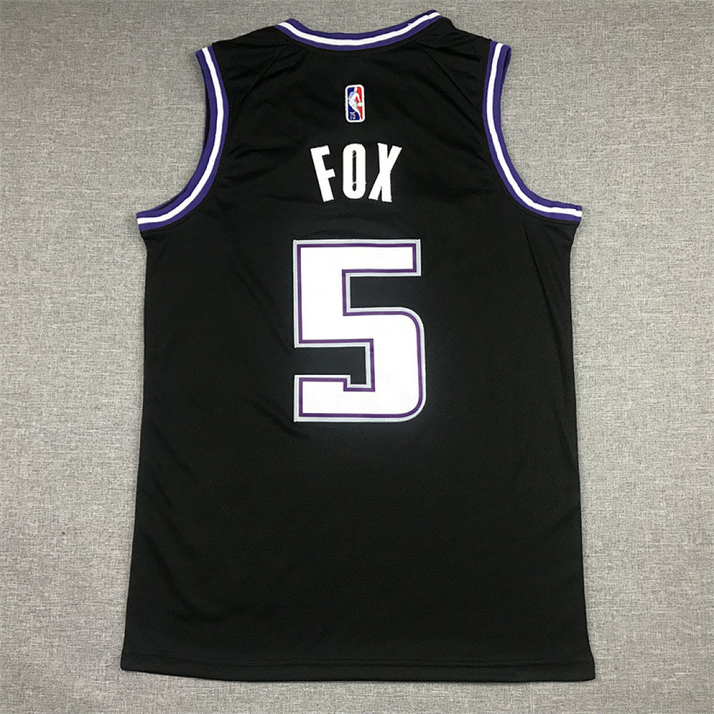 De¨Aaron Fox #5 Sacramento Kings Black City Edition Swingman Embroidered Jersey