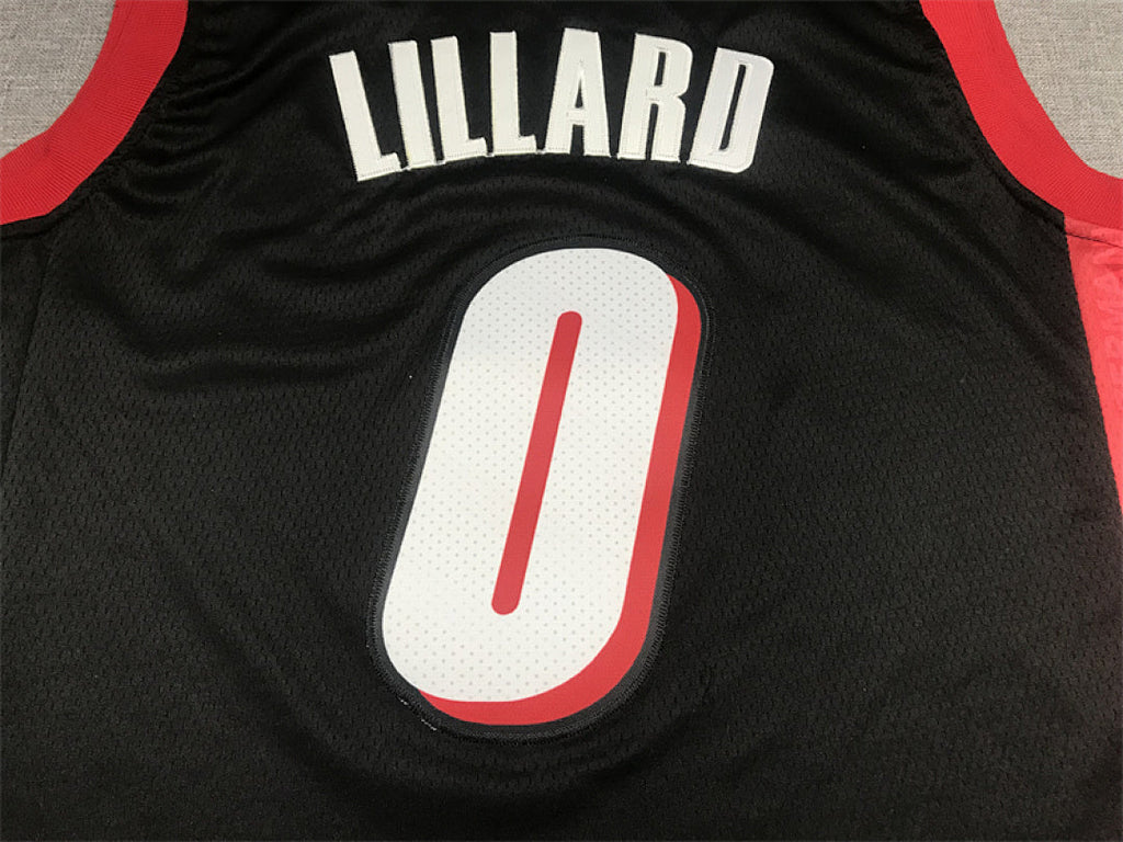 Damian Lillard #0 Portland Trail Blazers Black City Edition Swingman Embroidered Jersey